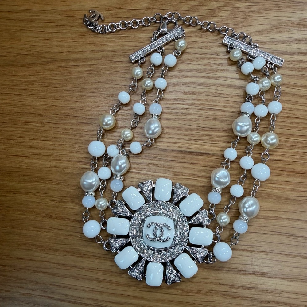 Chanel Multi-Strand Statement Choker Necklace - image 3